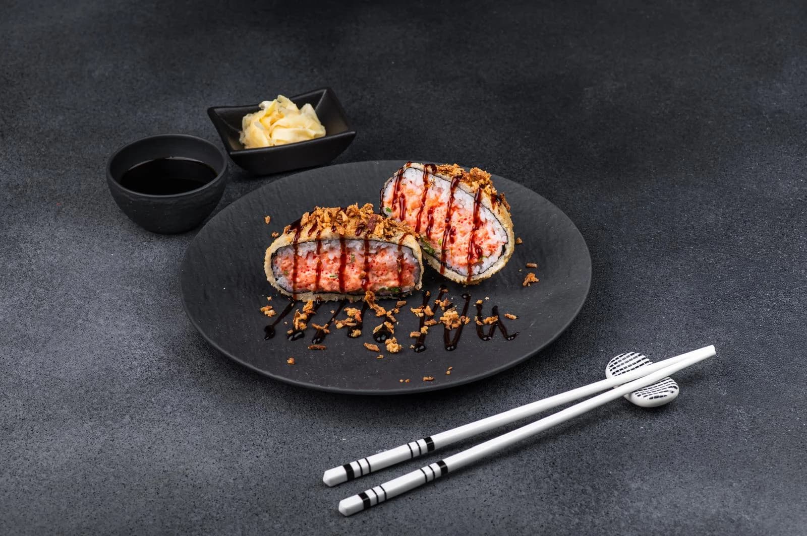 Sushi-burger Con Salmón Tartar