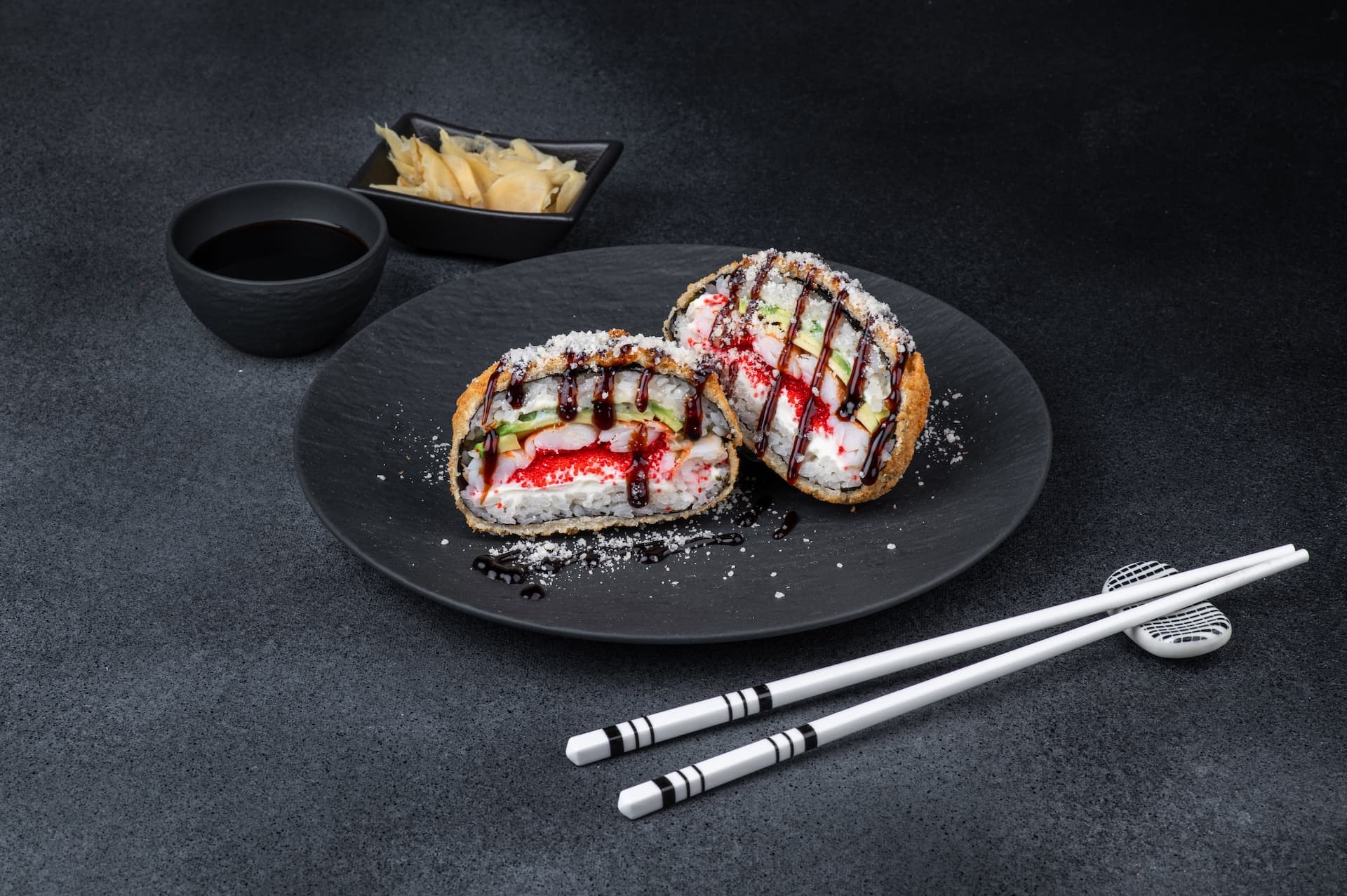 Sushi-burger con gambas