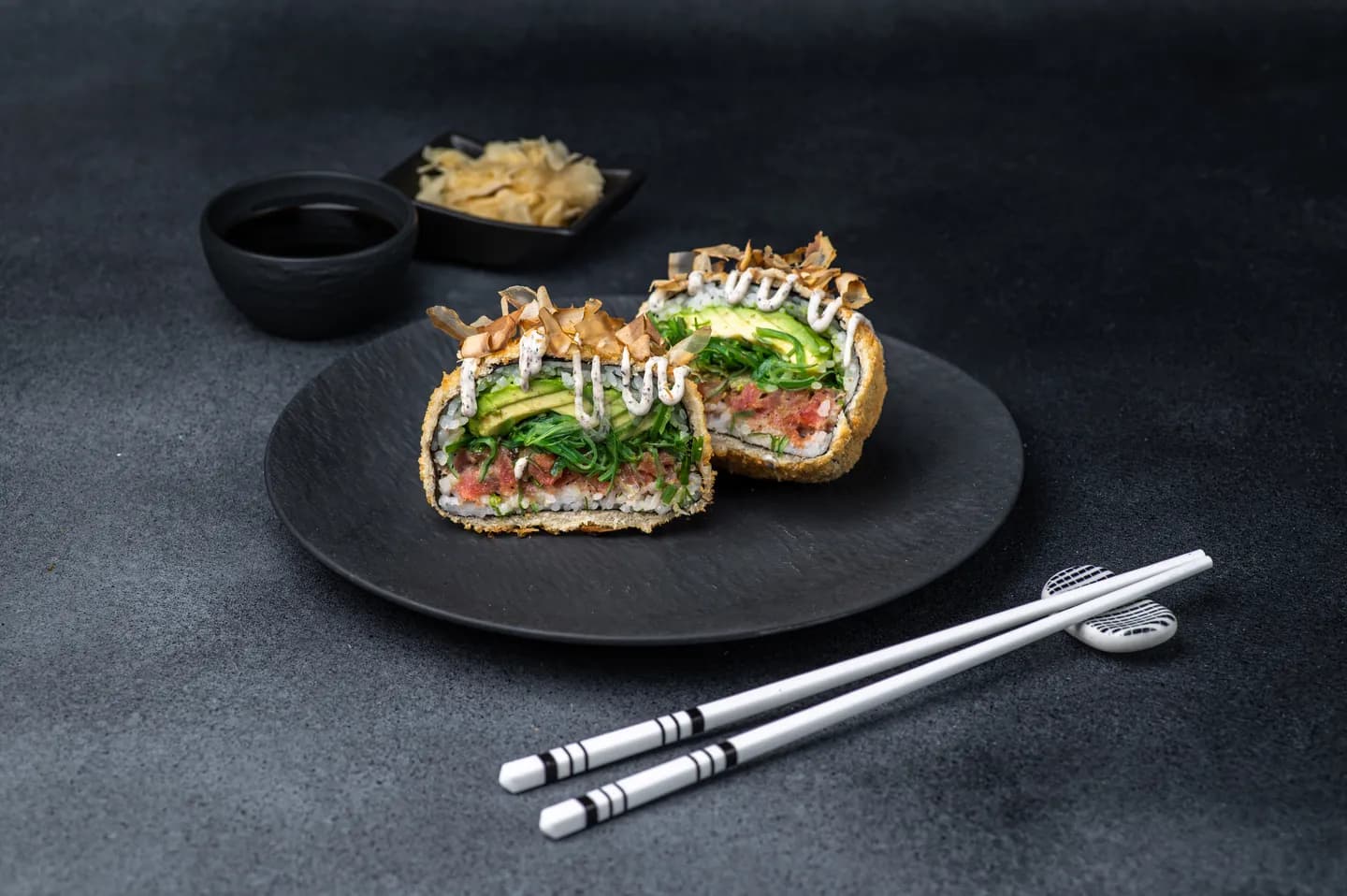 Sushi-burger con atún