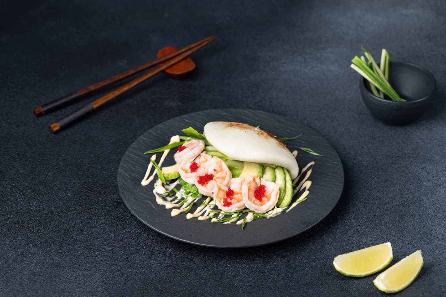 Bao con gambas