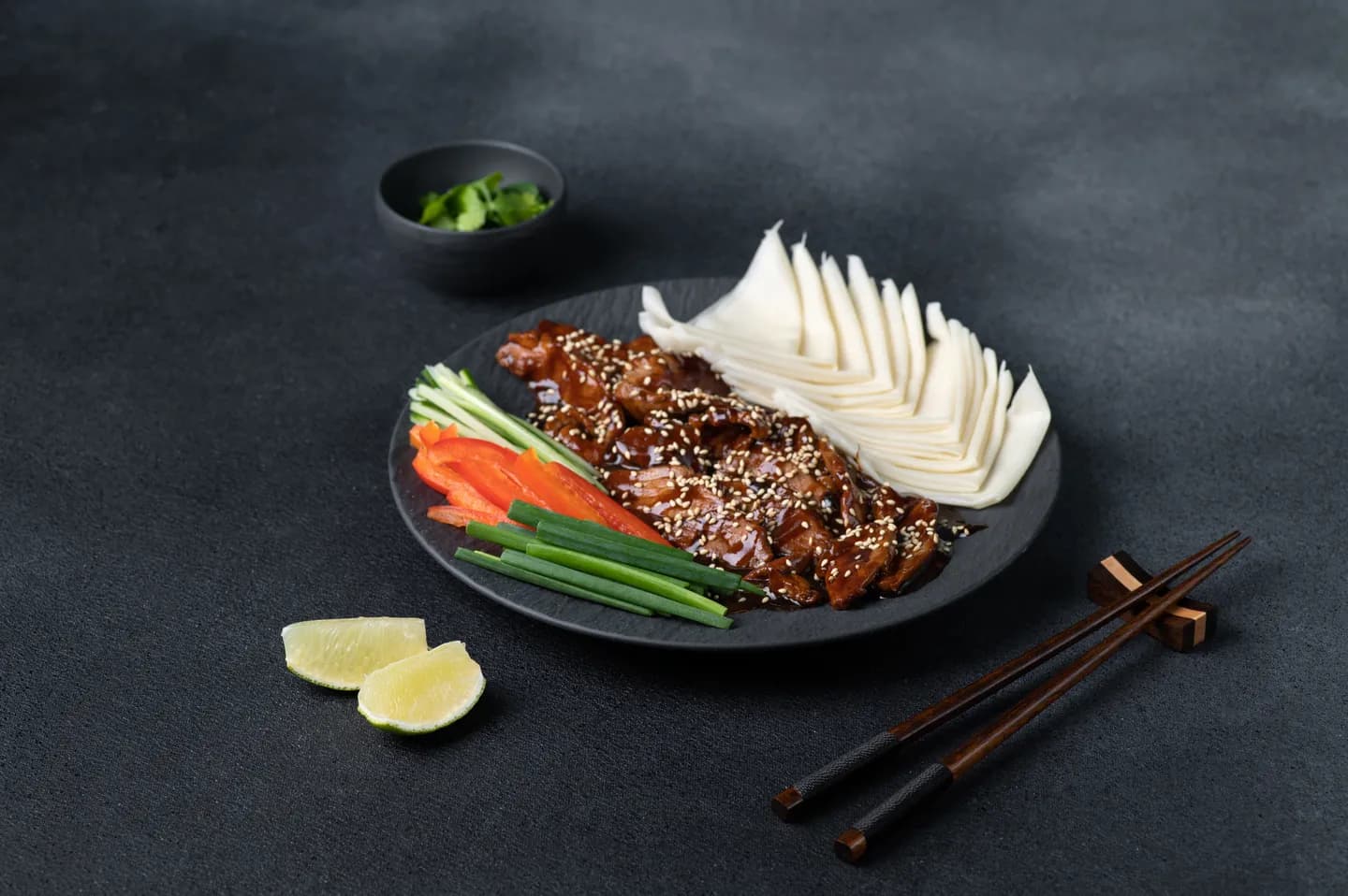 Pato con hoisin salsa